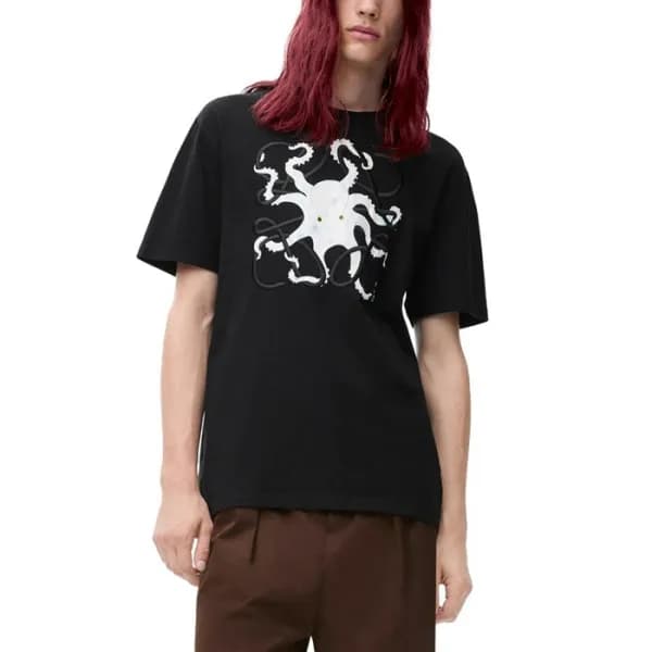 로에베 남성 라운드 반팔티 - Loewe Mens Round Tshirt - loc4474… - 1