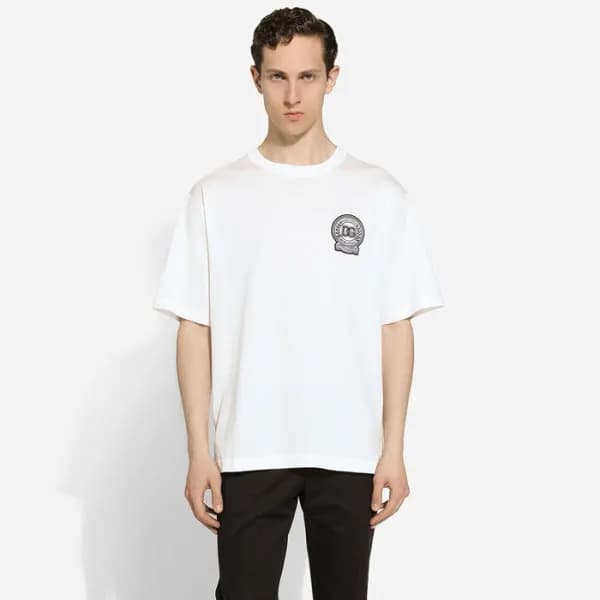 돌체앤가바나 남성 반팔 티셔츠 - Dolce&Gabbana Mens Round Tshirt… - 1
