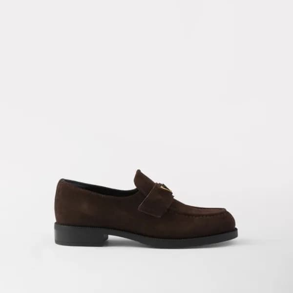 프라다 여성 스웨이드 로퍼 - Prada Womens Suede Loafer - prs31… - 1
