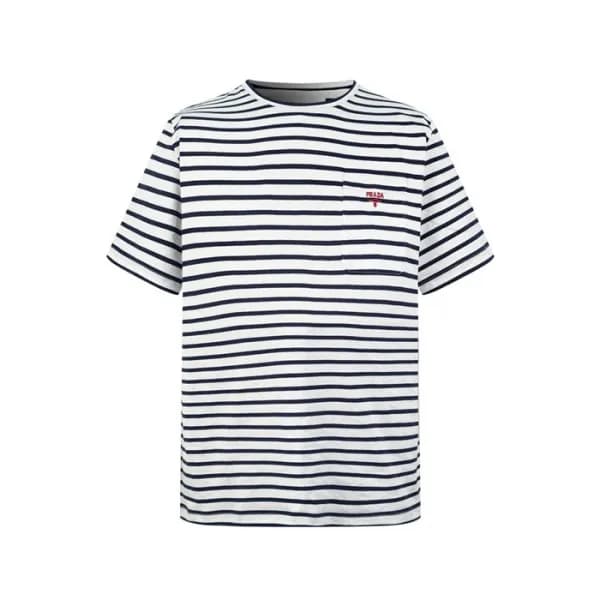 프라다 남성 라운드 반팔티 - Prada Mens Round Tshirt - prc5676… - 1