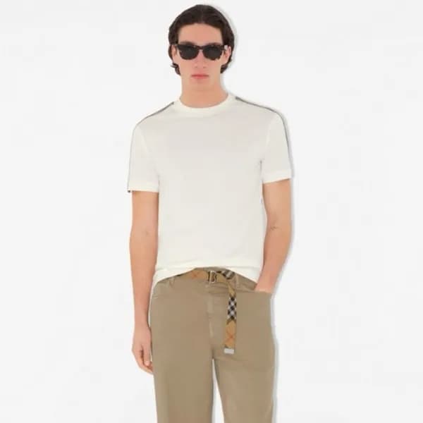버버리 남성 라운드 반팔 티셔츠 - Burberry Mens Round Tshirt - b… - 1