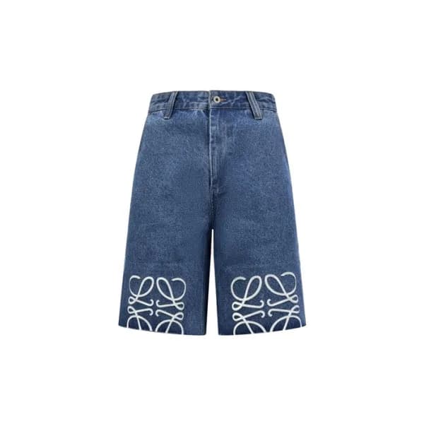 로에베 남성 데님 쇼츠 - Lowew Mens Denim Shorts - loc7426x - 1