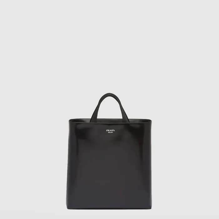 프라다 남성 브러시드 레더 토트백 2VG113 - Prada Mens Brushed Lea… - 1
