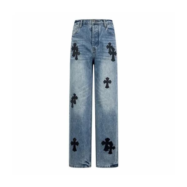크롬하츠 남성 클래식 청바지 - Chrom Hearts Mens Classic Jeans … - 1