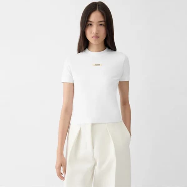 자크뮈스 여성 라운드 반팔티 - Jacquemus Womens Round Tshirt - … - 1