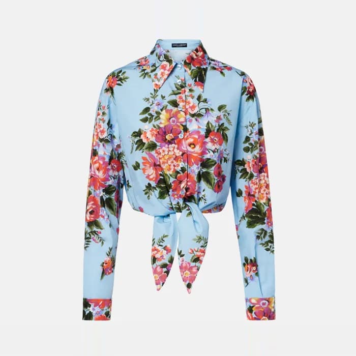 돌체앤가바나 여성 꽃다발 프린트 셔츠 - Dolce&Gabbana Womens Floral… - 1