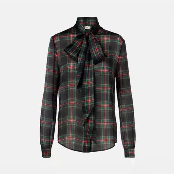 입생로랑 여성 실크 셔츠 - Saint Laurent Womens Silk Shirts -… - 1