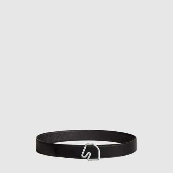 에르메스 남성 테이트 드 쉐발 양면 가죽 벨트 - Hermes Mens Tete de Ch… - 1