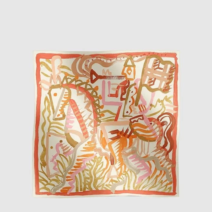 에르메스 여성 르 캐벌리어 라 트럼펫 스카프 - Hermes Womens Le Cavalier a la Trompette scarf - acc8841x - 1
