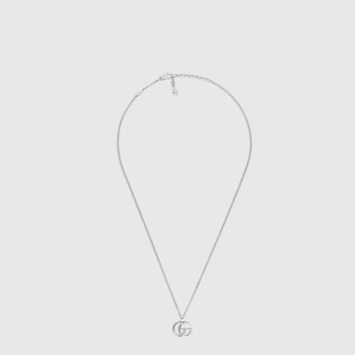 구찌 여성 GG 마몽 펜던트 네크리스 - Gucci Womens GG Marmont Pendant Necklace - acc10776x - 1