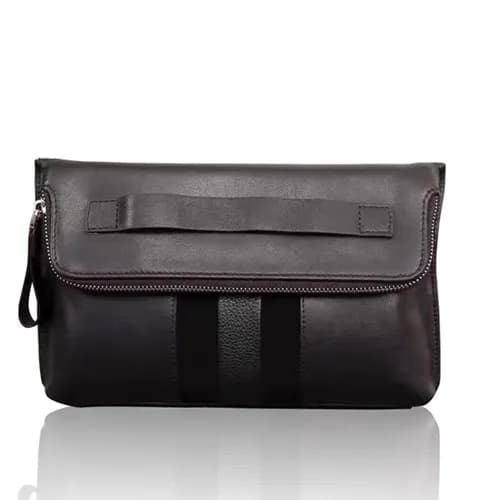 [발리] 블랙 수입가죽 남성용 클러치백 - ba0004b Bally Black Leathe… - 1