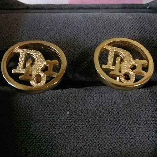 DIOR MENS YELLOW GOLD CUFFS - 디올 남성용 18k도금… - 1