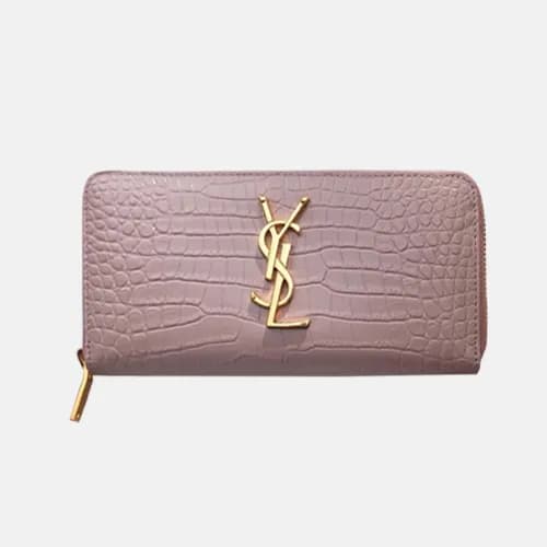 Saint Laurent 2018 Ladies Monogram Zip Round Long … - 1