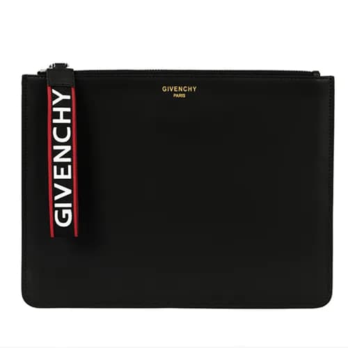 Givenchy Logo Leather Clutch Bag,30.5cm - 지방시 로고 레… - 1