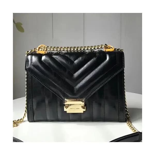 Michael Kors 2018 Leather Whitney Chain Shoulder B… - 1