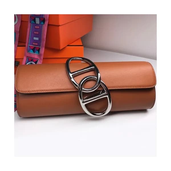Hermes Egee Swift Leather Clutch Bag - 에르메스 에게 스위… - 1