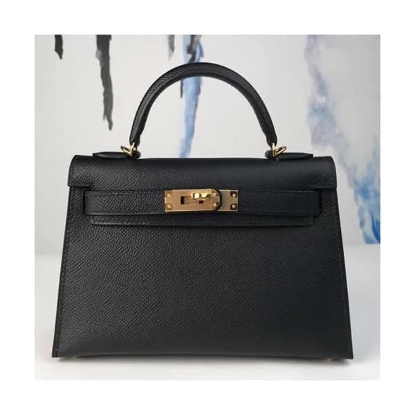Hermes Mini Kelly 2 Epsom Leather Tote Shoulder Ba… - 1