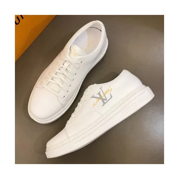 Louis Vuitton 2018 Leather Sneakers - 루이비통 신상 레더 스… - 1