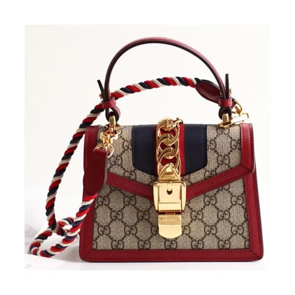 Gucci Sylvie Mini Tote Shoulder Bag,20CM - 구찌 실비 미… - 1