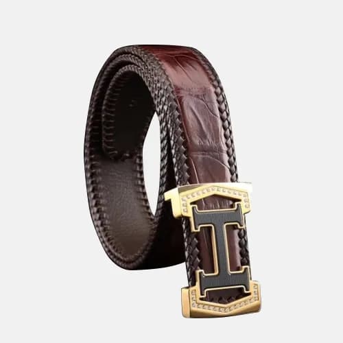 Hermes 2019 Mens Initial Logo Leather Belt - 에르메스 … - 1
