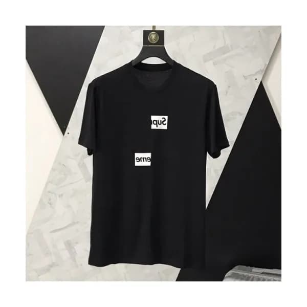 Supreme 2019 Mens Crew - neck Cotton Short Sleeved… - 1