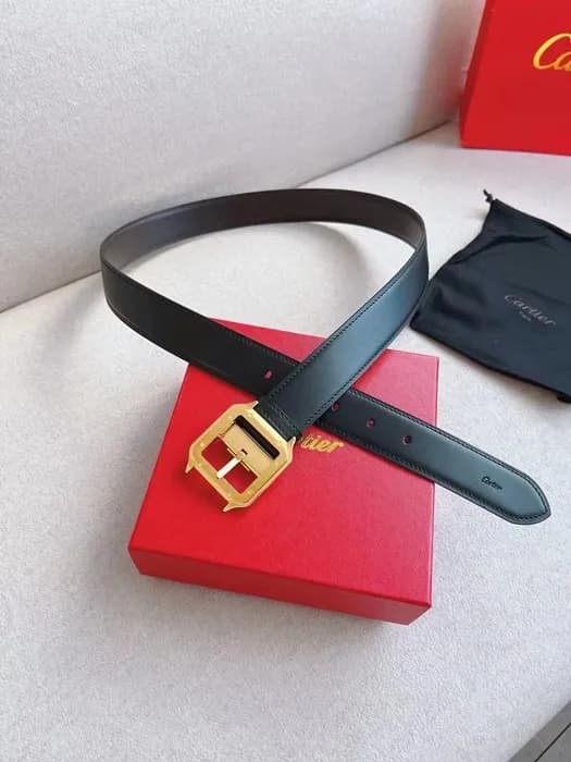 Cartier Mens Leather Belt - 까르띠에 남성용 레더 벨트 CARBT00… - 1