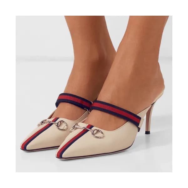 Gucci 2019 Ladies Horsbit Strap Lamskin Middle-hee… - 1