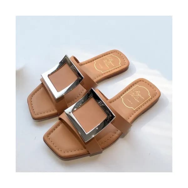 Roger Vivier 2019 Ladies Signature Logo Lamskin Sl… - 1