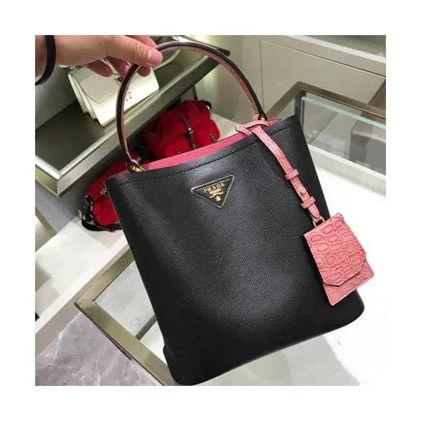 Prada 2019 Double Saffiano Tote Shoulder Bag,23cm … - 1