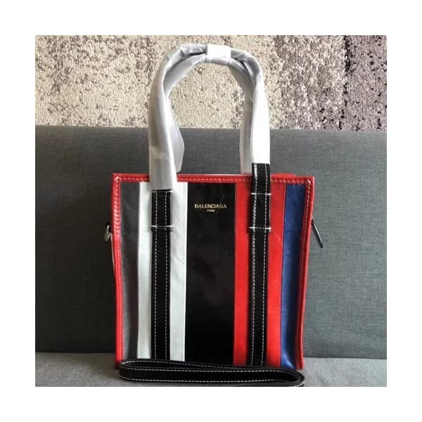 Balenciaga 2019 Bazar Leather Tote Shoulder Shoppe… - 1
