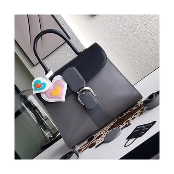 Delvaux 2019 Brillant Leather Tote Shoulder Bag,28… - 1