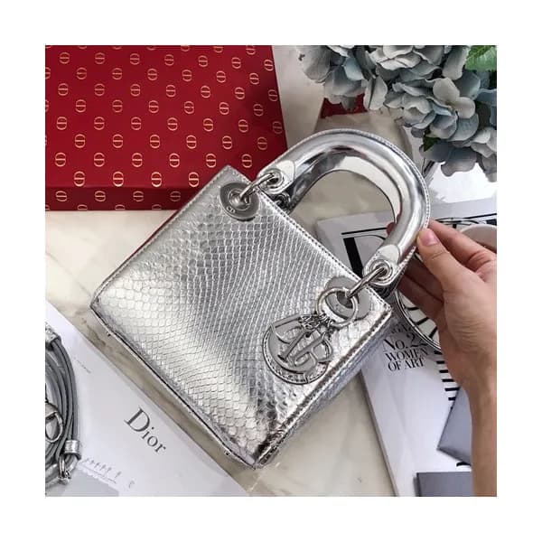 Dior 2019 Lady Dior Mini Tote Shoulder Bag,17CM - … - 1