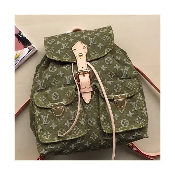 Louis Vuitton Supreme Monogram Denim Back Pack,30… - 1