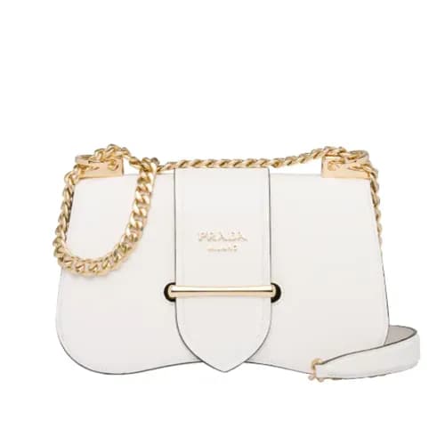 Prada 2019 Sidonie Saffiano Chain Shoulder Bag,24c… - 1