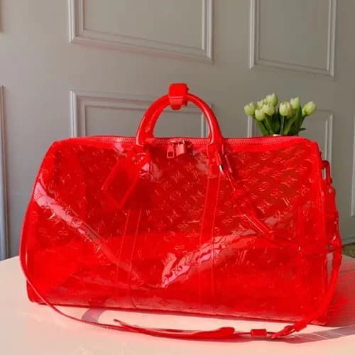 Louis Vuitton 2019 PVC Keepall Bandouliere Bag,50c… - 1