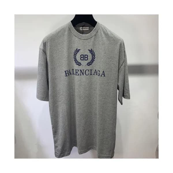 Balenciaga 2019 Mm/Wm Oversize Logo Short Sleeved … - 1