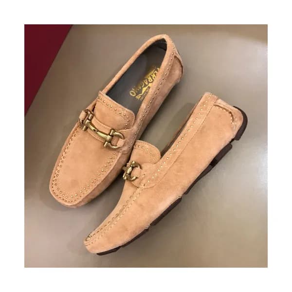 Ferragamo 2019 Mens Metal Gancio Leather Loafer - … - 1