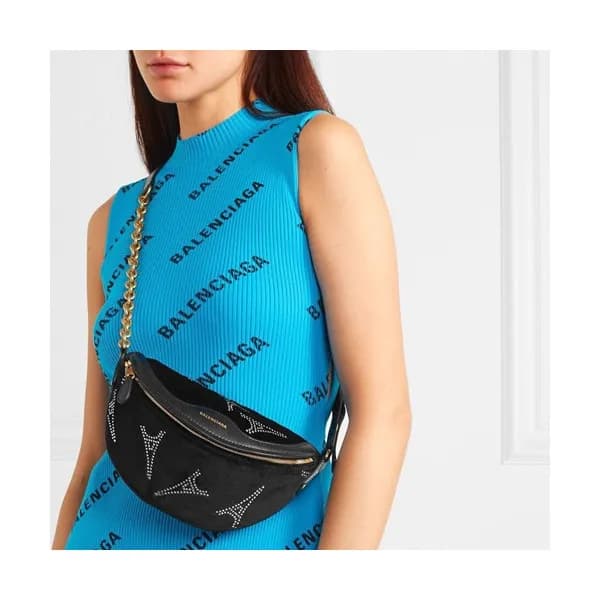 Balenciaga 2019 Leather Hip Sack Belt Bag,27CM - 발… - 1