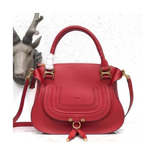 Chole 2019 Marcie Leather Tote Shoulder Bag, 36cm … - 1