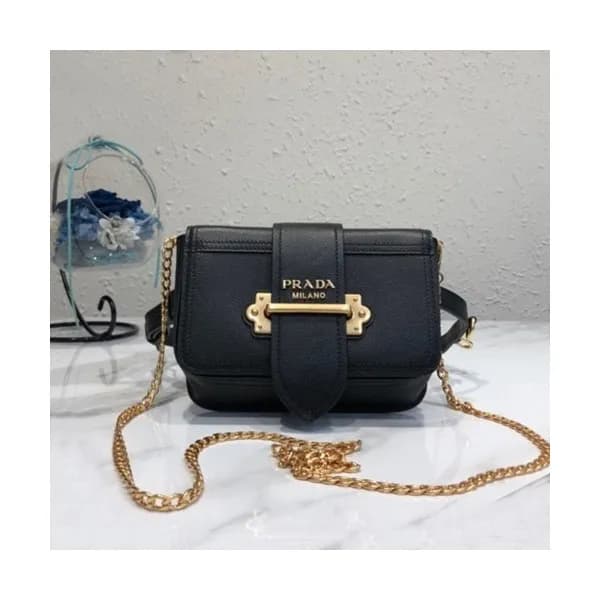 Prada 2019 Cahier Leather Hip Sack / Clutch Bag / … - 1