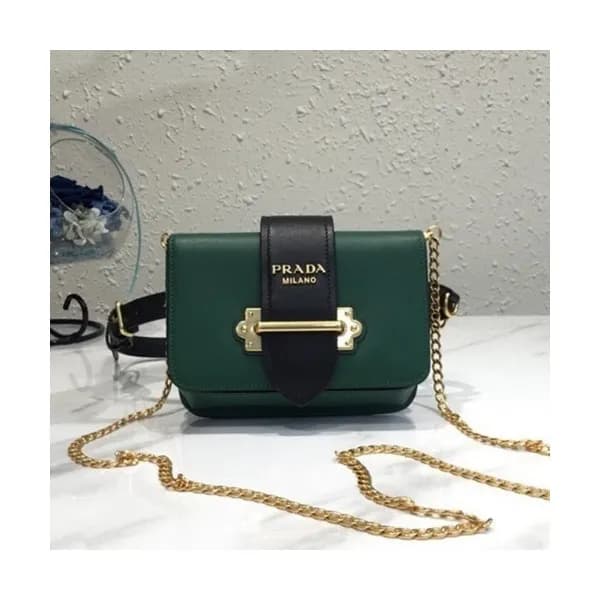 Prada 2019 Cahier Leather Hip Sack / Clutch Bag / … - 1