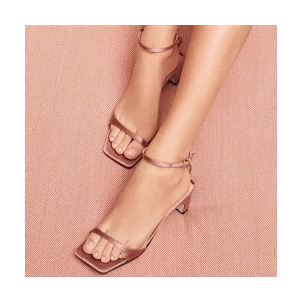 Sergio Rossi 2019 Ladies Middle Heel Sandal- 세르지오…