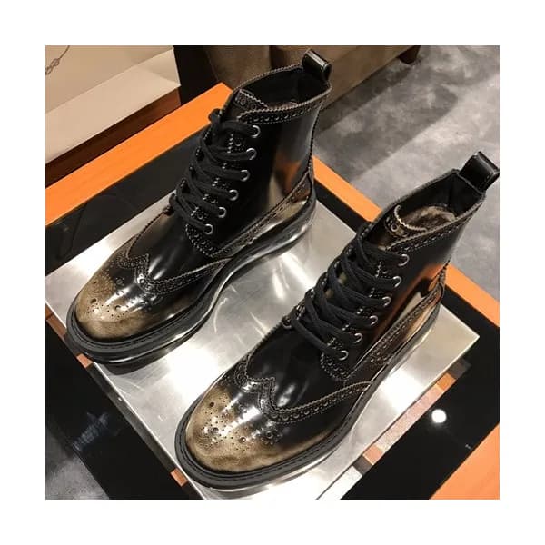 Prada 2019 Mens Leather Boots - 프라다 2019 남성용 레더 부츠… - 1