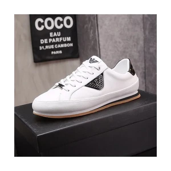 Armani 2019 Mens Leather Sneakers - 알마니 2019 남성용 … - 1