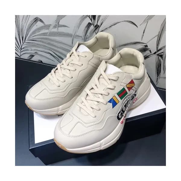 Gucci 2019 Mm/Wm Leather Sneakers - 구찌 2019 남여공용 레… - 1
