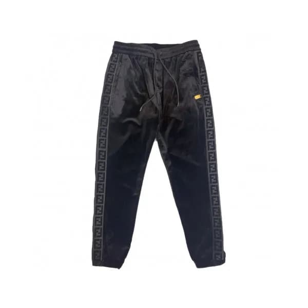 Fendi 2019 Mens Casual Initial Logo Velvet Trainin… - 1