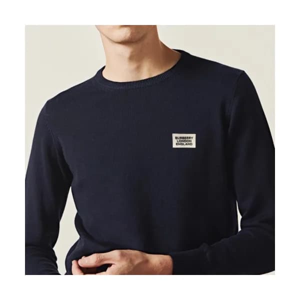 Burberry 2019 Mens Retro Logo Crew-neck Sweater - … - 1