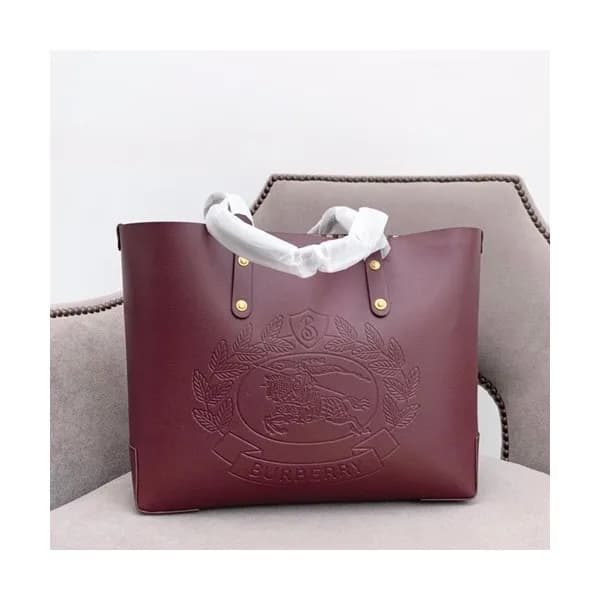 Burberry 2019 Leather Tote Shoulder Shopper Bag, 3… - 1