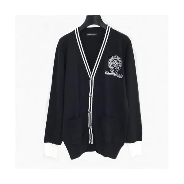 Chrome Hearts Mens V-neck Cardigan - 크롬하츠 남성 브이넥 가… - 1