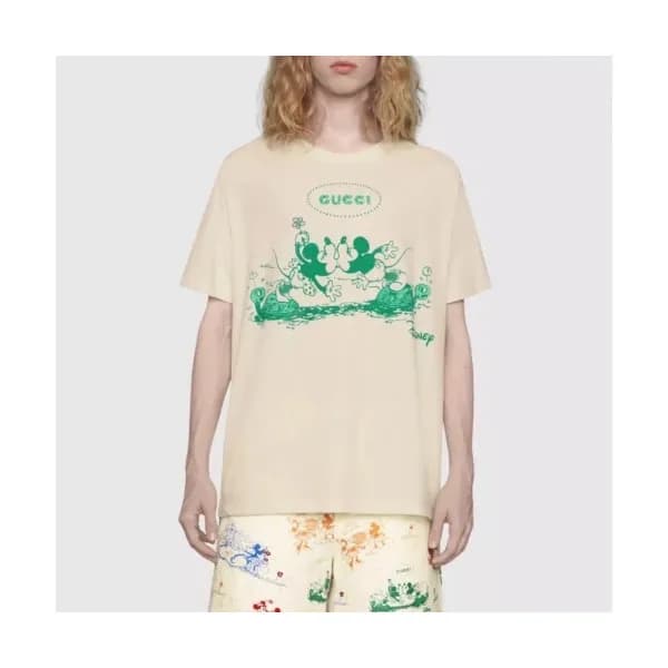 [매장판]Gucci 2020 Mm/Wm Logo Cotton Short Sleeved Ts… - 1